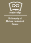 Philosophy of History in Ancient Greece