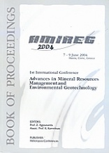1st International Conference on Advances in Mineral Resources Management and Environmental Geotechnology