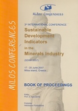3nd International Conference Sustainable Development Indicators in the Minerals Industry (SDIMI 2007)