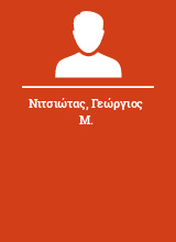 Νιτσιώτας Γεώργιος Μ.