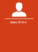 Jones W. H. S.