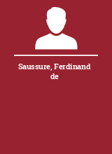 Saussure Ferdinand de