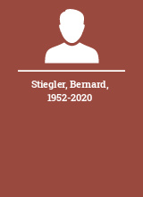 Stiegler Bernard 1952-2020