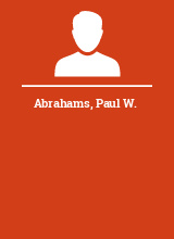 Abrahams Paul W.