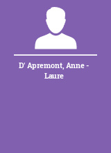 D' Apremont Anne - Laure