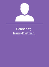 Genscher Hans-Dietrich