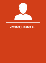 Vorster Hester H.