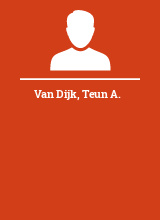 Van Dijk Teun A.