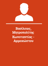 Βασίλειος Μητροπολίτης Κωνσταντίας - Αμμοχώστου