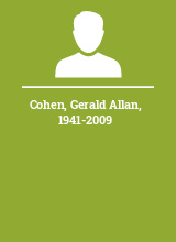 Cohen Gerald Allan 1941-2009