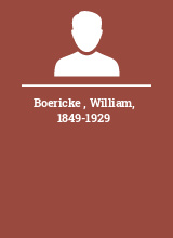 Boericke  William 1849-1929